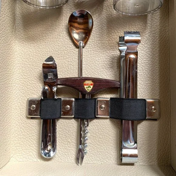 Vintage Flite Line MCM Style Traveling Bar Case, with Key Made in Canada - Picture 4 of 14